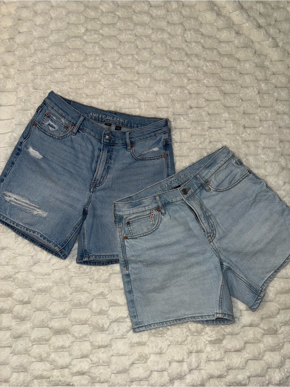 American Eagle Outfitters Women's Denim Shorts - Medium & Light Blue